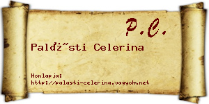 Palásti Celerina névjegykártya